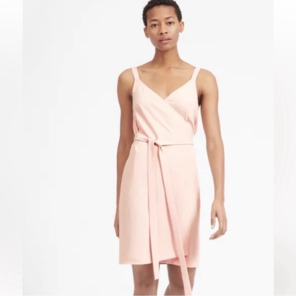 Everlane Pink Wrap Dress